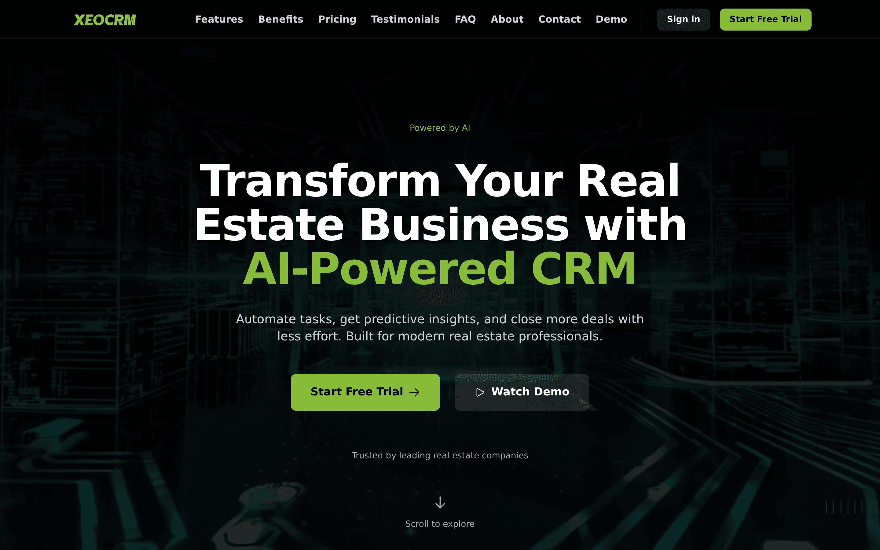 XEO CRM automating real estate lead follow-up